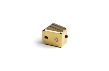 Image of Cross Armory Weighted Base Plate +0 Magazine Extension, Glock Gen 1-5 17/22/31, Gold, crG+0ME-g17gd