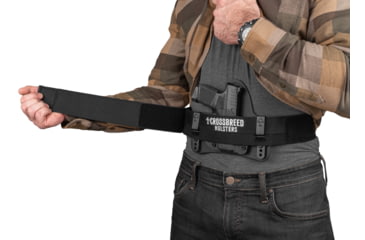 Image of CrossBreed Holsters Liberty Holster Support Band, Multi-Fit, Ambidextrous, Kydex, Black, Large, LB-L-K