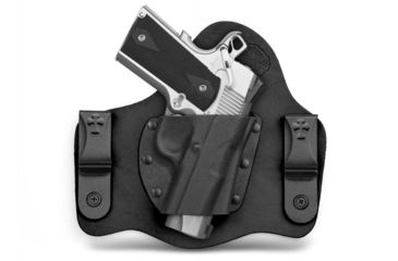 Image of CrossBreed Holsters SuperTuck IWB Holster, Leather/Kydex, Right Hand, For Colt Mustang, Black Cowhide STH-R-0603-X-CB-SC