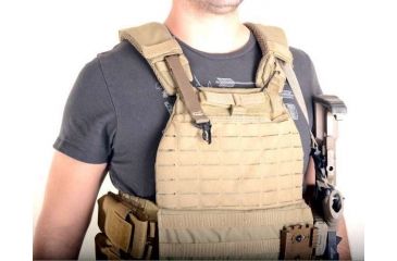 Image of Crosstac V-Point Sling, HK Connectors, Coyote Brown, 135033-CB-HK