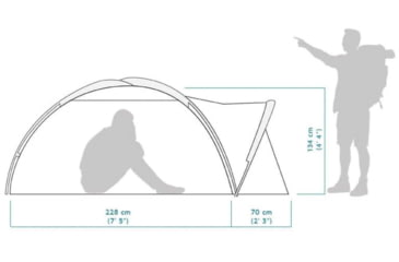 Image of Crua Outdoors Crua Duo Tent For Hiking And Backpacking, Green, DUO-01