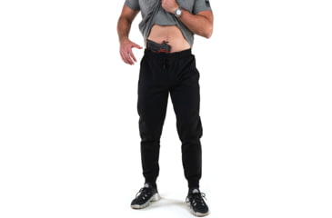 Image of Crucial Concealment Carrier Traveler Joggers - Mens, Tall Height Inseam, Midnight Black, Small, FF015001T
