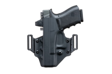 Image of Crucial Concealment Covert OWB Kydex Holster, Springfield Armory Hellcat, Right Hand, Black, 1135