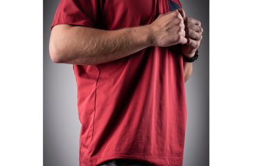 Image of Crucial Concealment Covert OWB Kydex Holster, Springfield Armory Hellcat, Right Hand, Black, 1135
