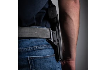 Image of Crucial Concealment Covert OWB Kydex Holster, Springfield Armory Hellcat, Right Hand, Black, 1135