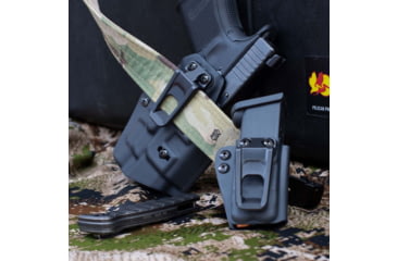 Image of Crucial Concealment Universal Light Kydex IWB Holster, Universal, Ambidextrous, TLR-7 A/X/HL-X, Black, 1531