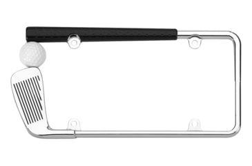 Image of Cruiser Accessories Golf Club License Plate Frame Chrome/Painted, 19509