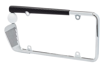 Image of Cruiser Accessories Golf Club License Plate Frame Chrome/Painted, 19509