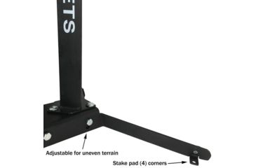 Image of Challenge Targets Portable Texas Star Target - Round Plates, Black CT-PORTA-STAR-R6