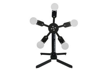 Image of Challenge Targets Portable Texas Star Target - Round Plates, Black CT-PORTA-STAR-R6
