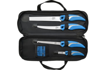 Image of Cuda 6 pc Knife and Sharpener Set w/Case 18133
