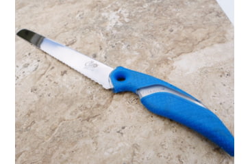 Image of Cuda 9in Titanium Bonded Chunk Knive, Titanium Bonded Blade, Non-Slip Cuda Scale Pattern Grips, 18830