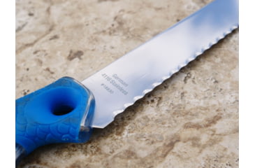 Image of Cuda 9in Titanium Bonded Chunk Knive, Titanium Bonded Blade, Non-Slip Cuda Scale Pattern Grips, 18830