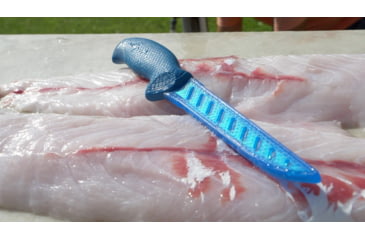 Image of Cuda AquaTuff Fillet Knife with Blade Cover, Blue, 6in, 23045