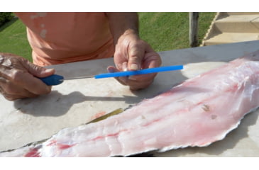 Image of Cuda AquaTuff Fillet Knife with Blade Cover, Blue, 6in, 23045