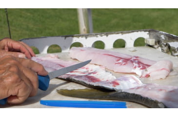 Image of Cuda AquaTuff Fillet Knife with Blade Cover, Blue, 6in, 23045