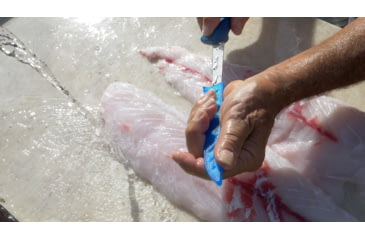 Image of Cuda AquaTuff Fillet Knife with Blade Cover, Blue, 6in, 23045