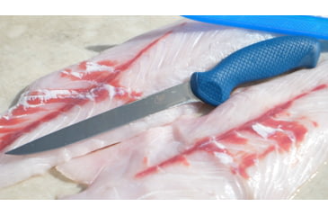 Image of Cuda AquaTuff Fillet Knife with Blade Cover, Blue, 7in, 23064