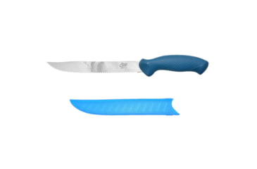Image of Cuda AquaTuff Serrated Utility Knife with Blade Cover, Blue, 9in, 23048