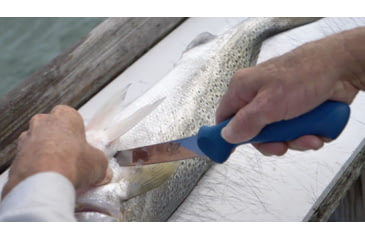 Image of Cuda AquaTuff Wide Fillet Knife with Blade Cover, Blue, 7in, 23046