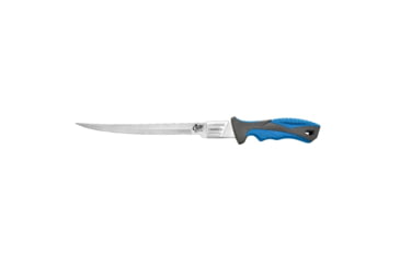 Image of Cuda Interchangeable Knife Set, 4in/ 7in/ Fillet Blades, Handle and Sheath, Blue/Grey, 23070