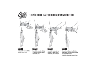 Image of Cuda Knives Cuda Bait Dehooker Knife, 8 overall, Blue ABS handle, 18399