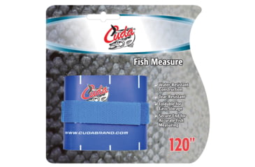 Image of Cuda Knives Cuda Fish Measure, 120in X 2.75in, Water-Resistant, Tear-Resistant Construction, Foldable For Easy Storage, Secure End For Accurate Fish Measuring, 18135