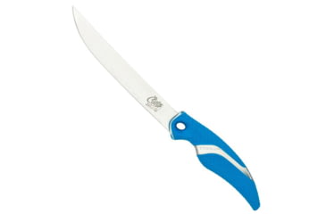 Image of Cuda Knives Cuda Flex Fillet 7 Fixed Blade Knife, 7in, German 4116 Steel, Standard Edge, Blue, Synthetic Handle, 18090