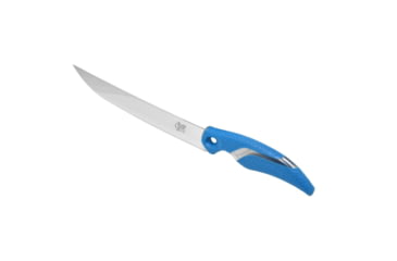 Image of Cuda Knives Cuda Semi Flex Fillet 10 in Fixed Blade Knife, 10in, German 4116 Steel, Standard Edge, Blue, Synthetic Handle, 18120