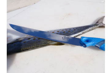 Image of Cuda Knives Cuda Semi Flex Fillet 10 in Fixed Blade Knife, 10in, German 4116 Steel, Standard Edge, Blue, Synthetic Handle, 18120