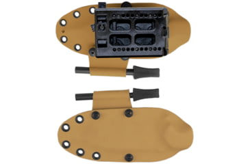 Image of Cudeman 124 Quality Fixed Blade Knife, 12 cm, Bohler N-695 Steel, Brown Micarta w/ Black Liners, Kydex Sheath, 124-XK