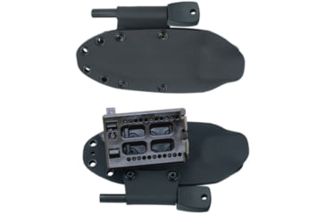 Image of Cudeman 124 Quality Fixed Blade Knife, 12 cm, Bohler N-695, White Micarta w/ Red Liners, 124-BK