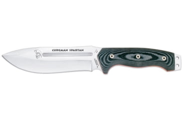 Image of Cudeman 126 Quality Fixed Blade Knife, 16 cm, Molybdenum Vanadium, Black Micarta w/ Red Liners, 126-M