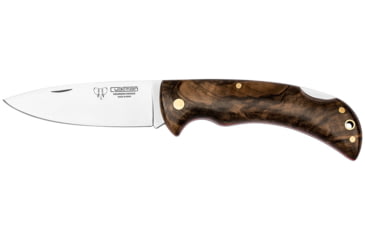 Image of Cudeman 325 Quality Fixed Blade Knife, 9.5 cm, Molybdenum Vanadium, Polished Walnut w/ Red Line, 325-G