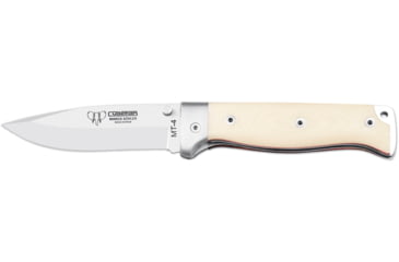 Image of Cudeman 384 Quality Folding Knife, 10 cm, Bohler N-690Co, White Micarta w/ Red Liners, 384-B