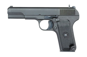 Image of Cugir Tokarev-TT-33 Pistol, 7.62x25mm Tokarev, 4.6in barrel, blued finish carbon steel frame, black plastic grip, recoil operated semi-automatic, fixed combat, 8 round magazine, CRTKTT3376225TK461FRRMPG