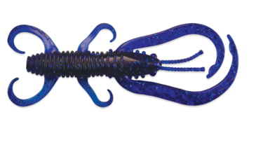 Image of Culprit Flutter Craw Creature Bait, 4, 4in, Sapphire Blue, FC408-168