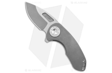 Image of Curtiss Knives F3 Compact Folding Knife, 2.50in, CPM MagnaCut, Drop Point Blade, Titanium, Gray Handle, Ti/Two Tone, Gray/Gray, 6.25 inch, BHQ-178873
