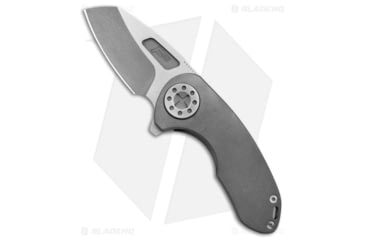 Image of Curtiss Knives F3 Compact Folding Knife, 2.50in, CPM MagnaCut, Wharncliffe Blade, Titanium, Gray Handle, Ti/WF, Two Tone, Gray/Gray, 6.25 inch, BHQ-178882