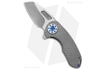 Image of Curtiss Knives F3 Compact Folding Knife, 2.50in, CPM MagnaCut, Wharncliffe Blade, Titanium, Blue/Gray Handle, Ti/WF, Two Tone, Blue/Gray/Gray, 6.25 inch, BHQ-178884