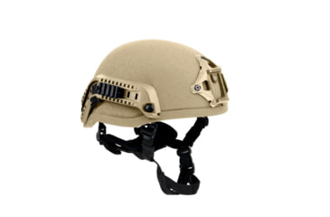 Image of Custom Armor Group 501 Mid Cut Fully Loaded Level IIIA Advanced Combat Helmet, Desert Tan, Large, CAG-501-MC-FL-LG-DT