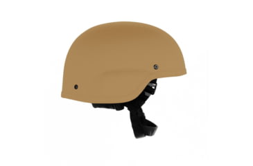 Image of Custom Armor Group 501 Standard Cut Fully Loaded Level IIIA Advanced Combat Helmet, Coyote Tan, Large, CAG-501-SC-FL-LG-CT