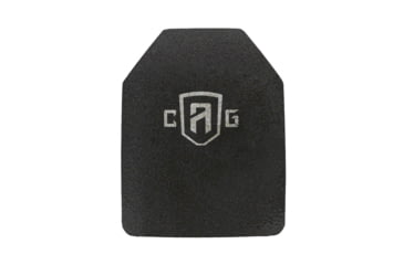 Image of Custom Armor Group AR500 Rhino Coated Level III Stand Alone Steel Armor Plate, 10.125in x 13.25, AR500-SAPI-L