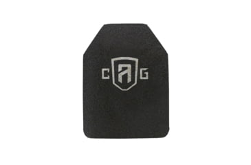Image of Custom Armor Group AR500 Rhino Coated Level III Stand Alone Steel Armor Plate, 8.75in x 11.75in, AR500-SAPI-S