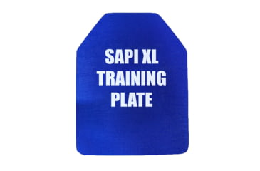 Image of Custom Armor Group Non Ballistic Blue Marked SAPI Multi Curve Training Plate, 10in x 12in, GTP-MC-SC-1012-NY