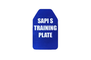 Image of Custom Armor Group Non Ballistic Blue Marked SAPI Multi Curve Training Plate, 7.25in x 11.5in, GTP-MC-SAPI-XS-NY