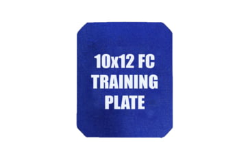 Image of Custom Armor Group Non Ballistic Blue Marked SAPI Training Plate, Full Cut, 10in x 12in, GTP-SC-FC-1012-NY