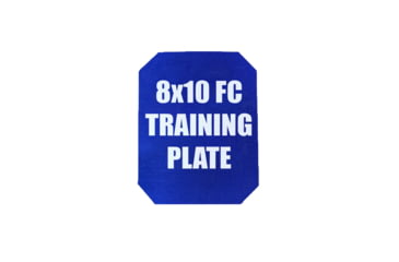 Image of Custom Armor Group Non Ballistic Blue Marked SAPI Training Plate, Full Cut, 8in x 10in, GTP-SC-FC-810-NY