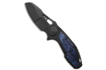 Image of Custom Knife Factory Custom Knife Factory Peace Duke 2.0 Frame Lock Knife DLC Ti/ZircuTi 3" Black, Black, Bohler M398, adult, BHQ-234025