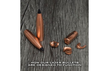 Image of Cutting Edge Bullets Single Feed .308 Caliber 240 Grain Solid Copper Tipped Hollow Point Rifle Bullets, 50 Rounds, LZR 308 240 MAX